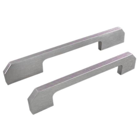 CONTEMPO LIVING Contempo Living WCBT-8 8in. Solid Aluminum Cabinet Pull Handle with Stainless Steel Brushed Nickel Finish WCBT-8